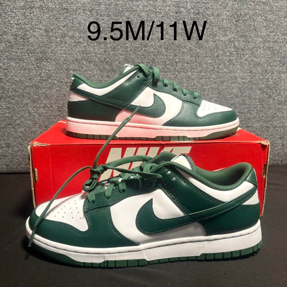 Nike Dunk Low "Michigan State" Size 9.5M Brand New DD1391-101